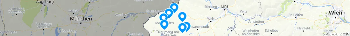 Map view for Pharmacies emergency services nearby Kirchheim im Innkreis (Ried, Oberösterreich)
